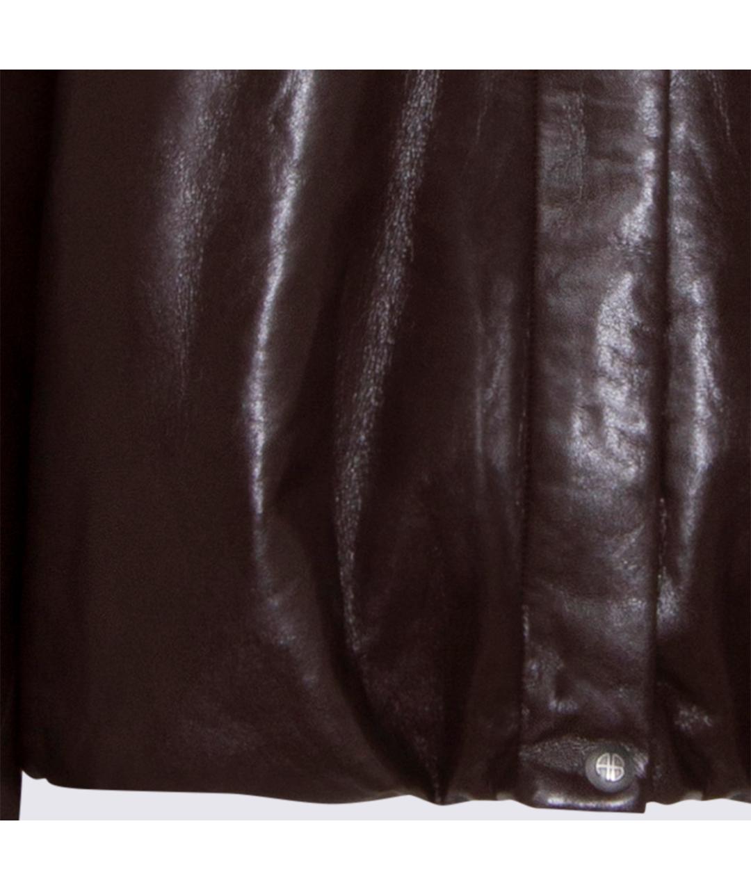 ANINE BING Коричневая кожаная куртка, фото 3