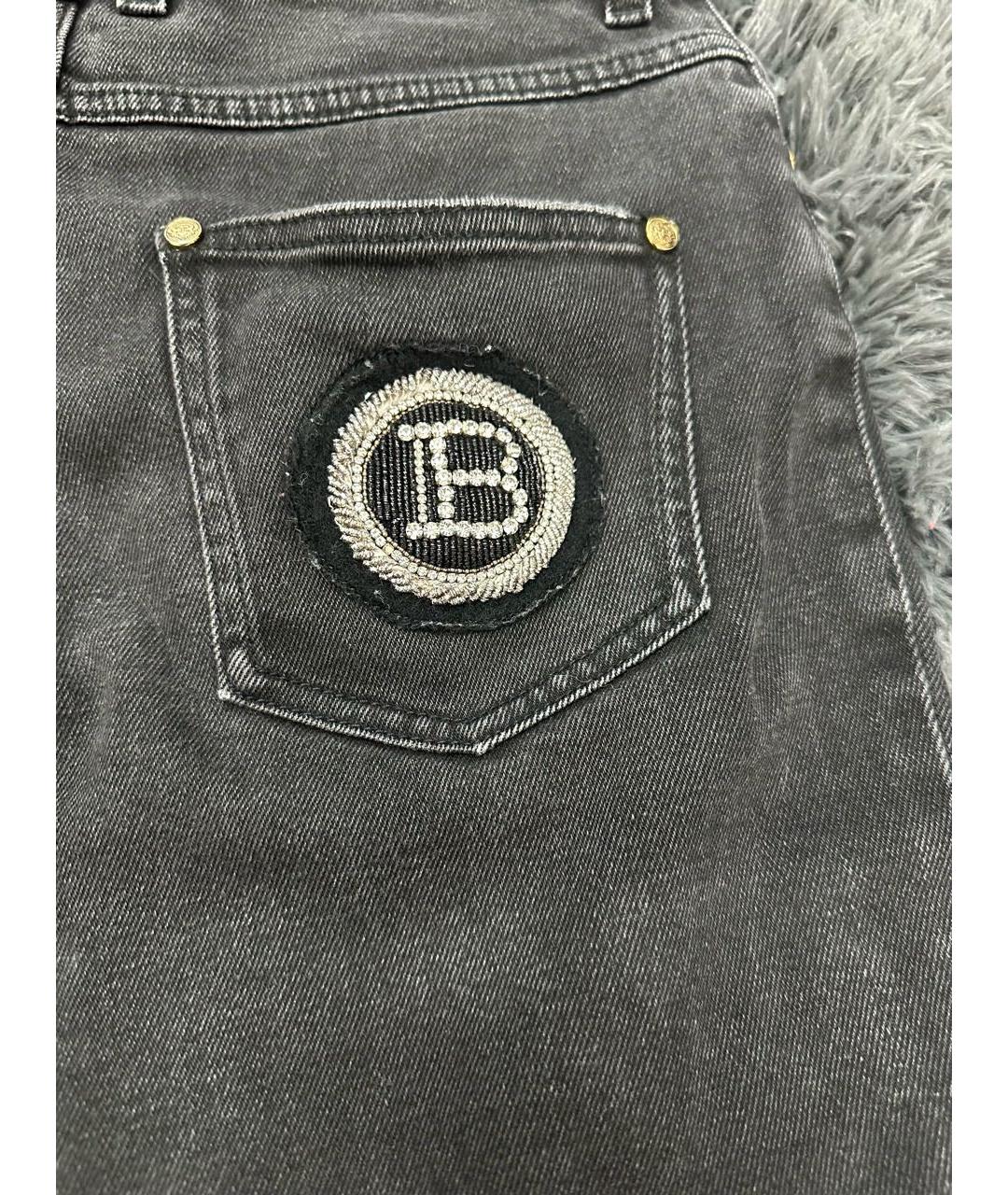BALMAIN Антрацитовые джинсы слим, фото 4