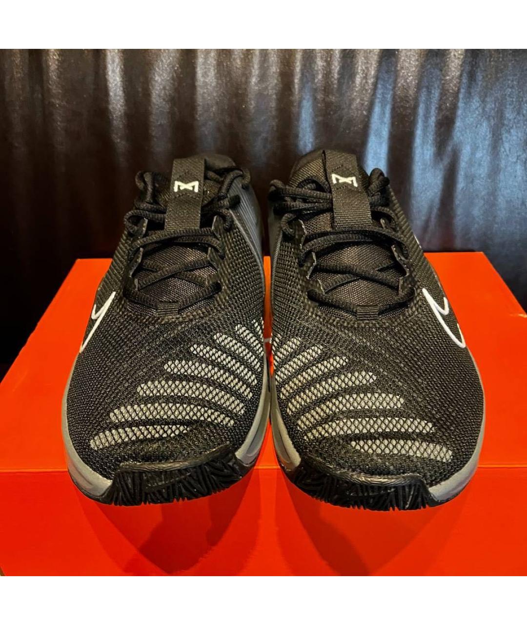 NIKE Черные текстильные низкие кроссовки / кеды, фото 2