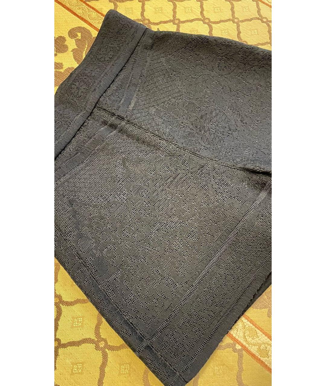 MAJE Черные полиэстеровые шорты, фото 8