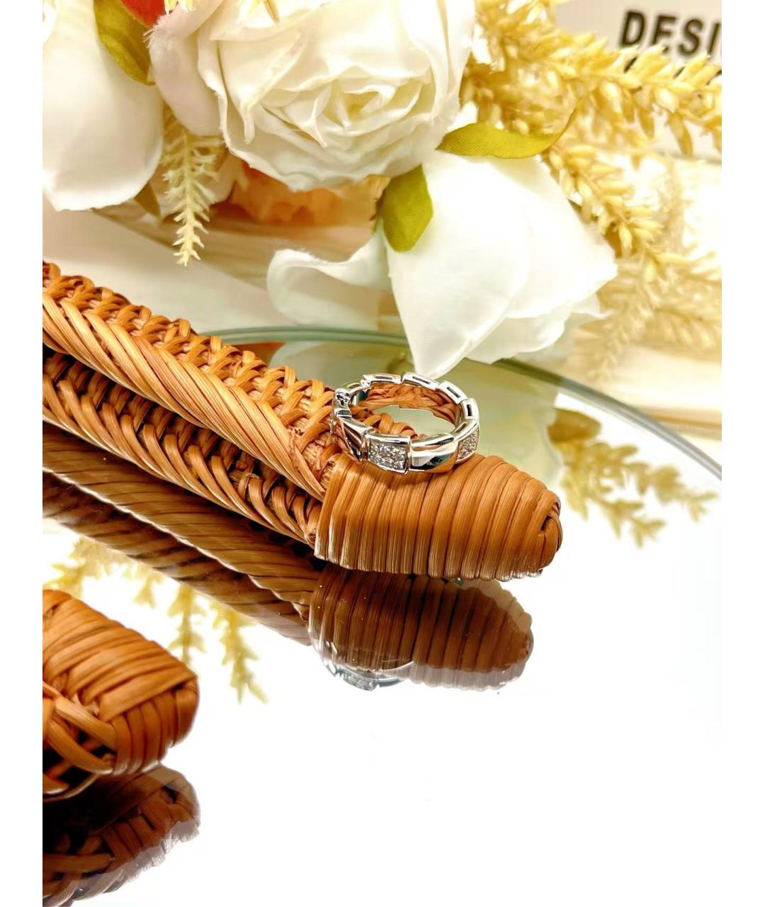 BVLGARI Серебряное кольцо из белого золота, фото 5