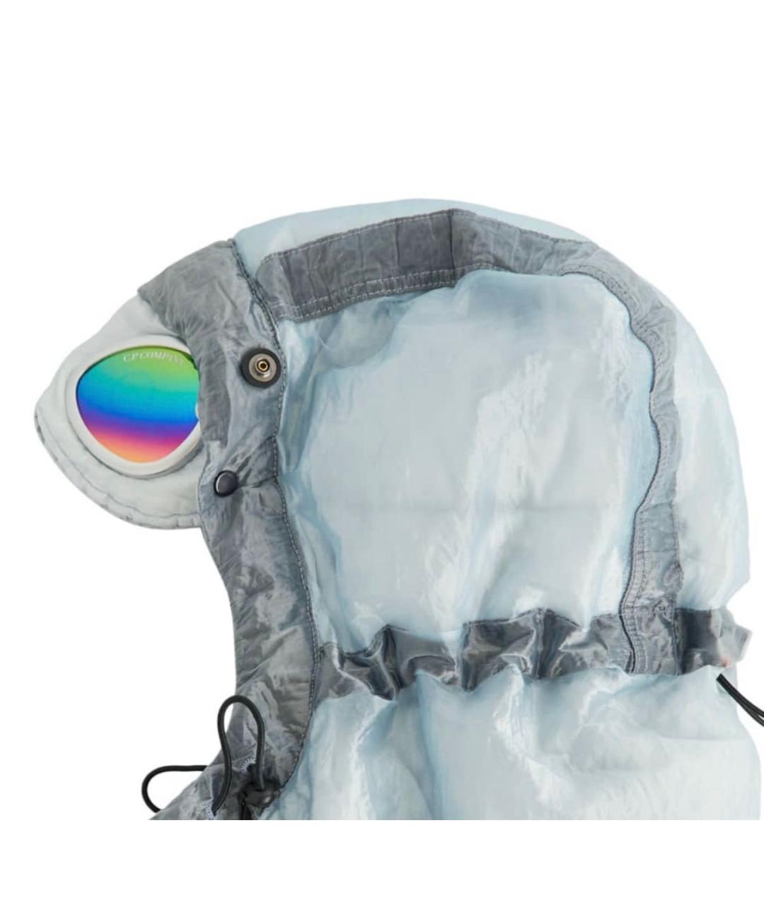 CP COMPANY Голубой полиамидовый пуховик, фото 3