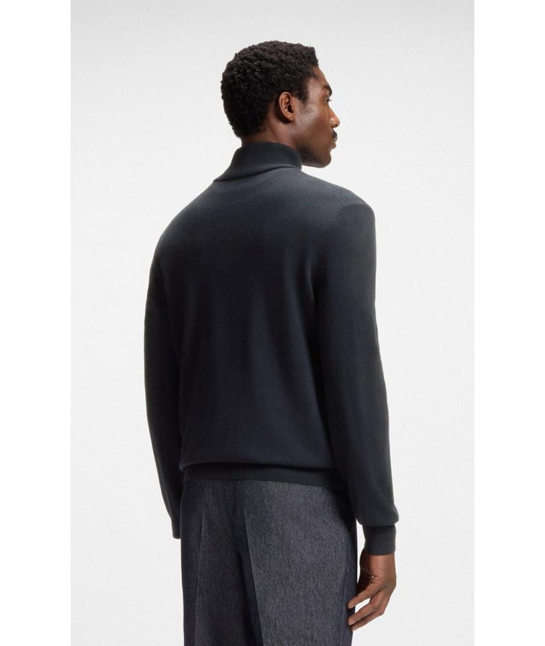 HUGO Черный шерстяной джемпер / свитер, фото 6