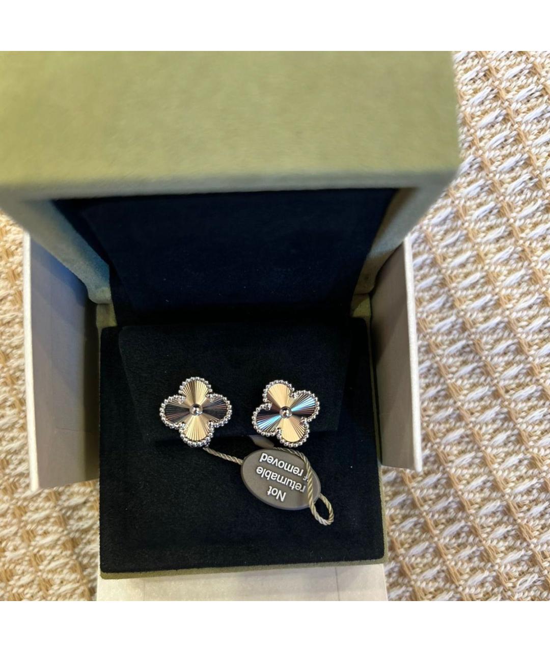 VAN CLEEF & ARPELS Серебряные серьги из белого золота, фото 3