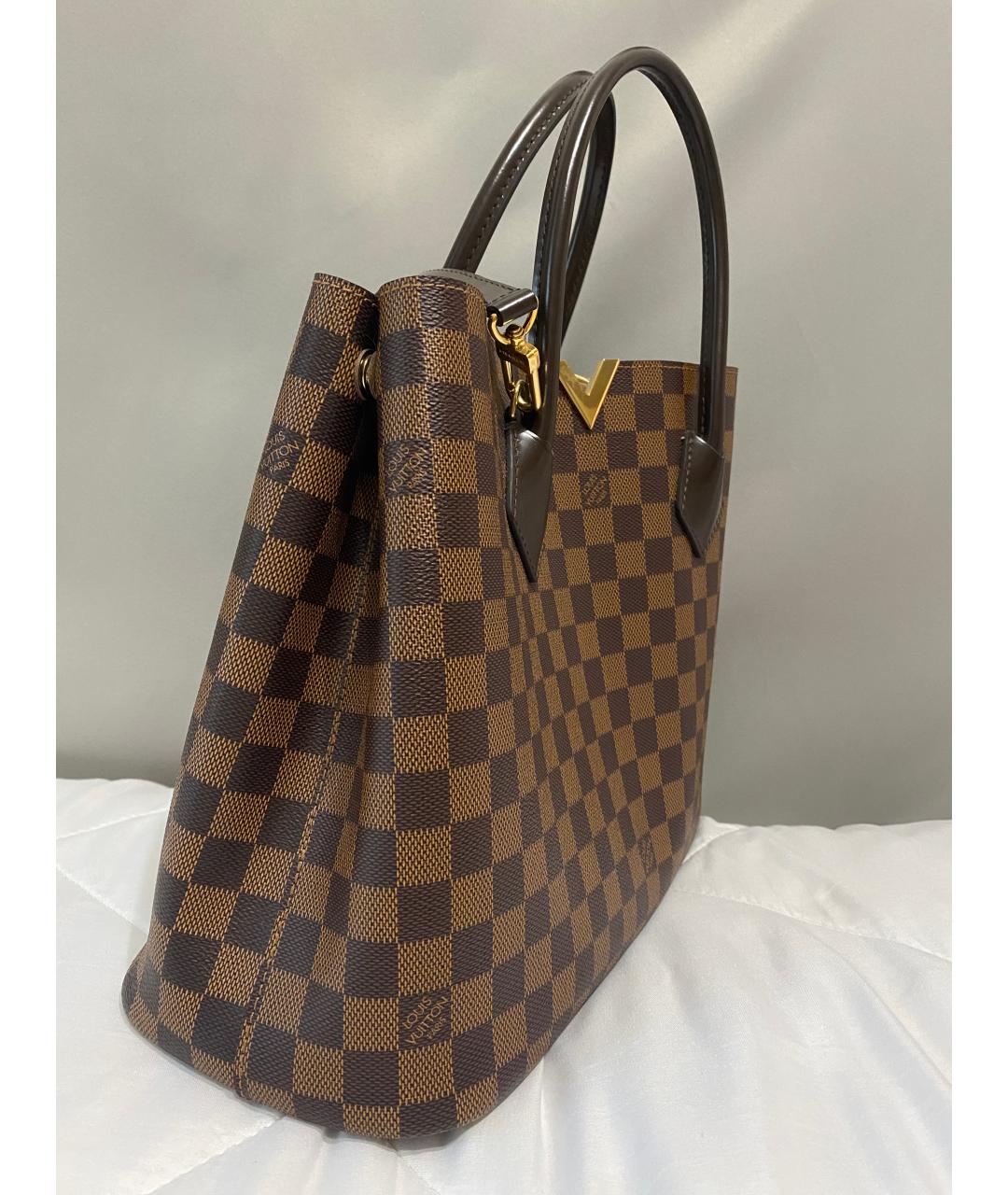 LOUIS VUITTON Коричневая сумка с короткими ручками, фото 2