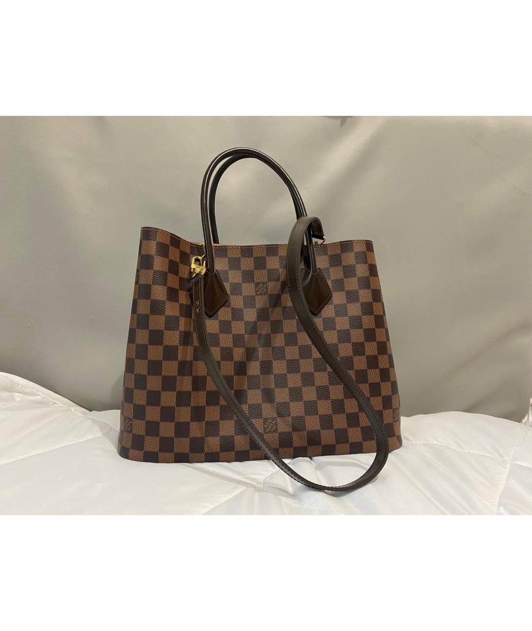 LOUIS VUITTON Коричневая сумка с короткими ручками, фото 3