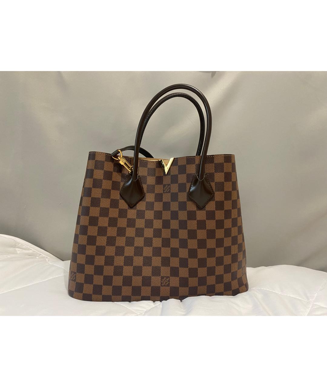 LOUIS VUITTON Коричневая сумка с короткими ручками, фото 8