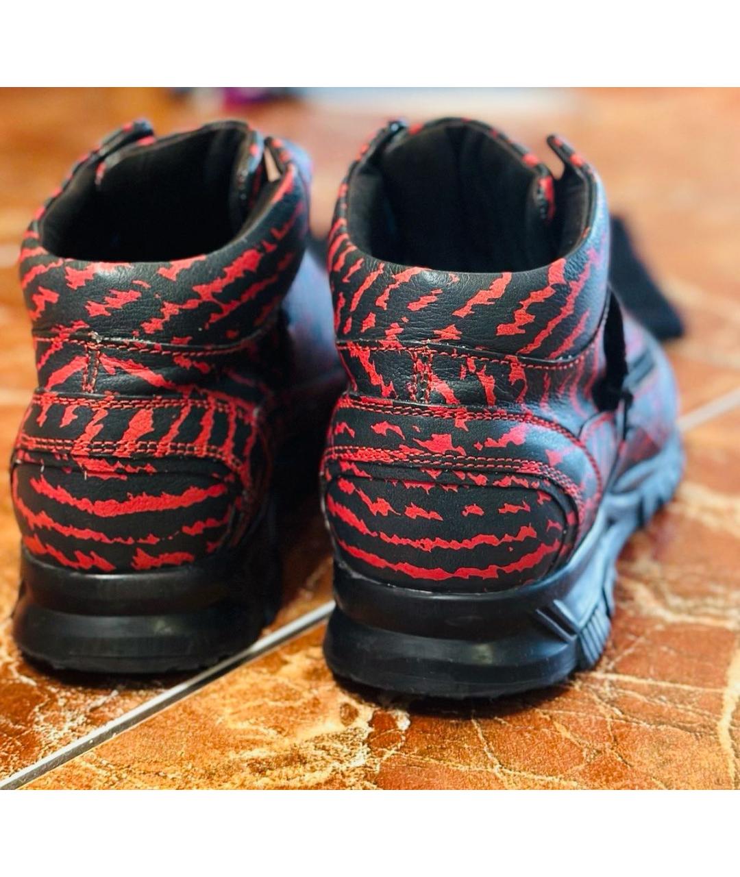 LANVIN Мульти кожаные высокие кроссовки / кеды, фото 6