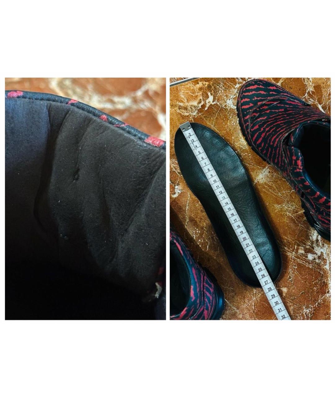 LANVIN Мульти кожаные высокие кроссовки / кеды, фото 8