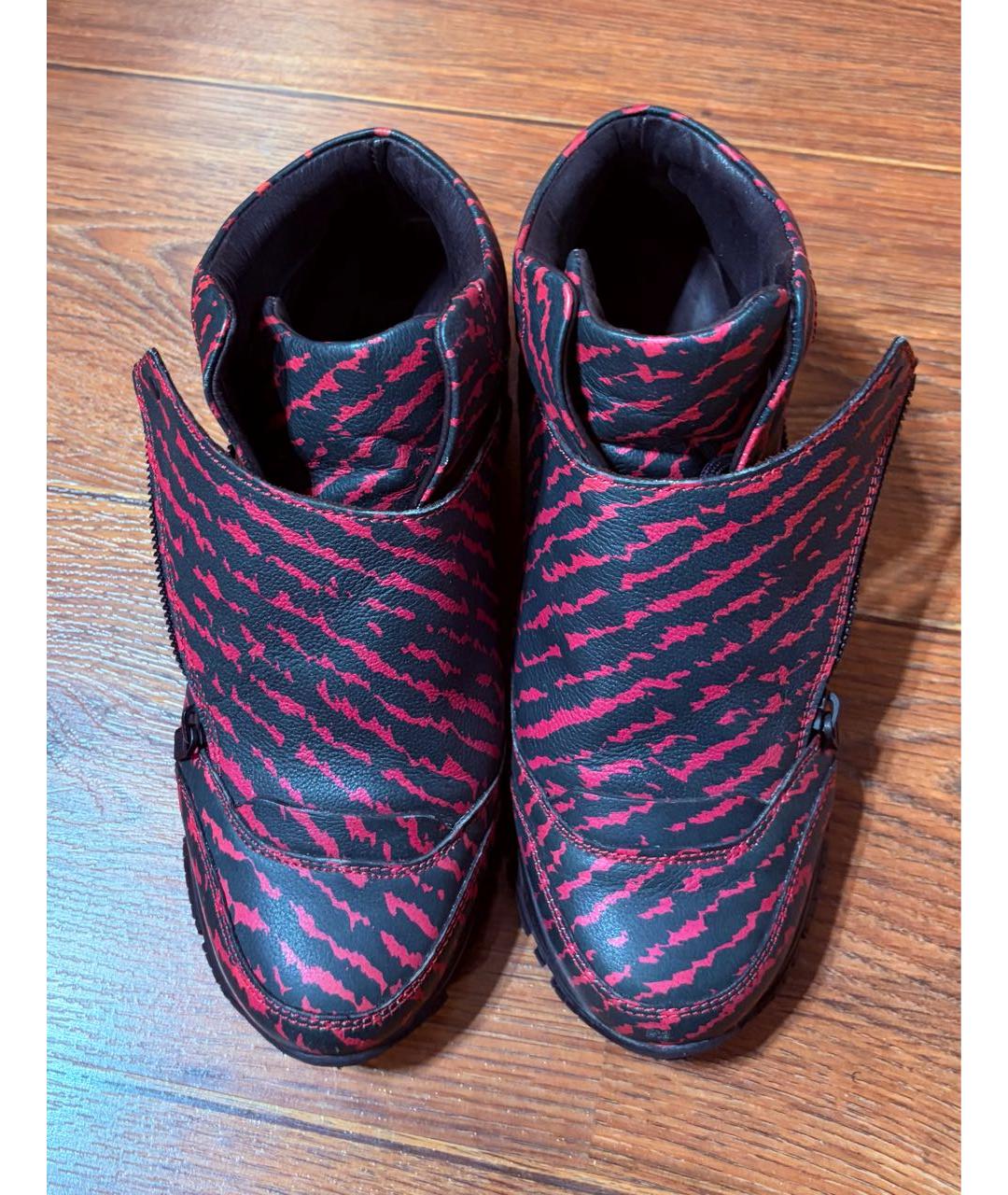 LANVIN Мульти кожаные высокие кроссовки / кеды, фото 7