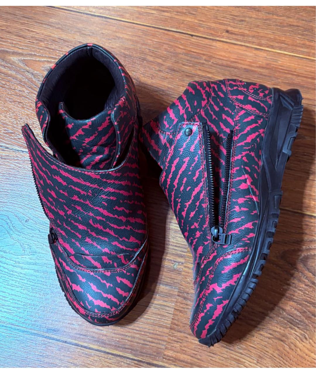 LANVIN Мульти кожаные высокие кроссовки / кеды, фото 5