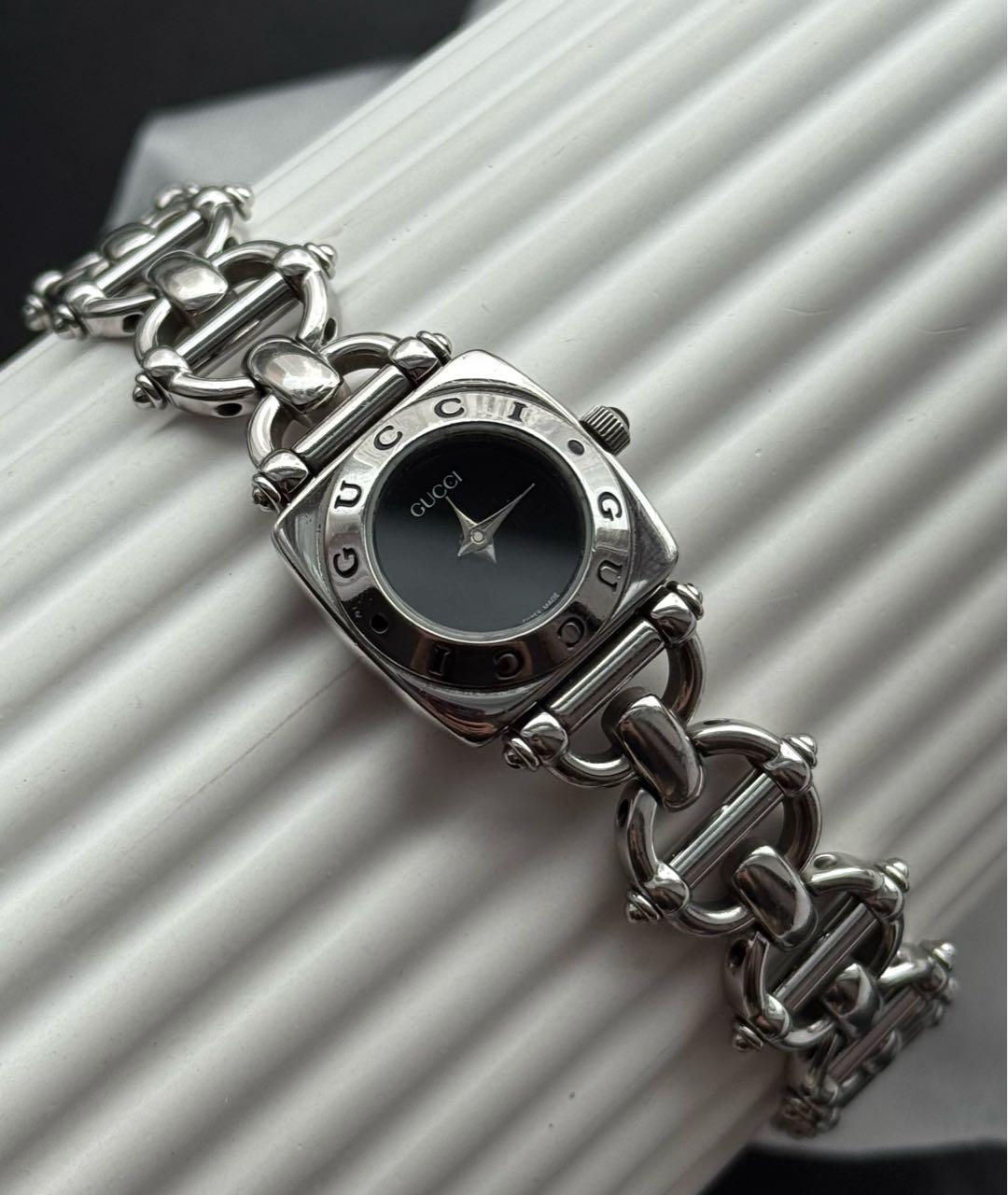 GUCCI Серебряные стальные часы, фото 6