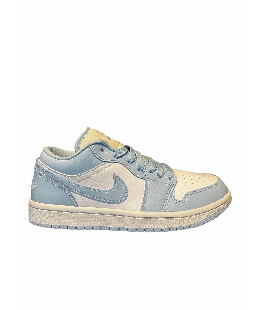 JORDAN Голубые кожаные кроссовки, фото 1