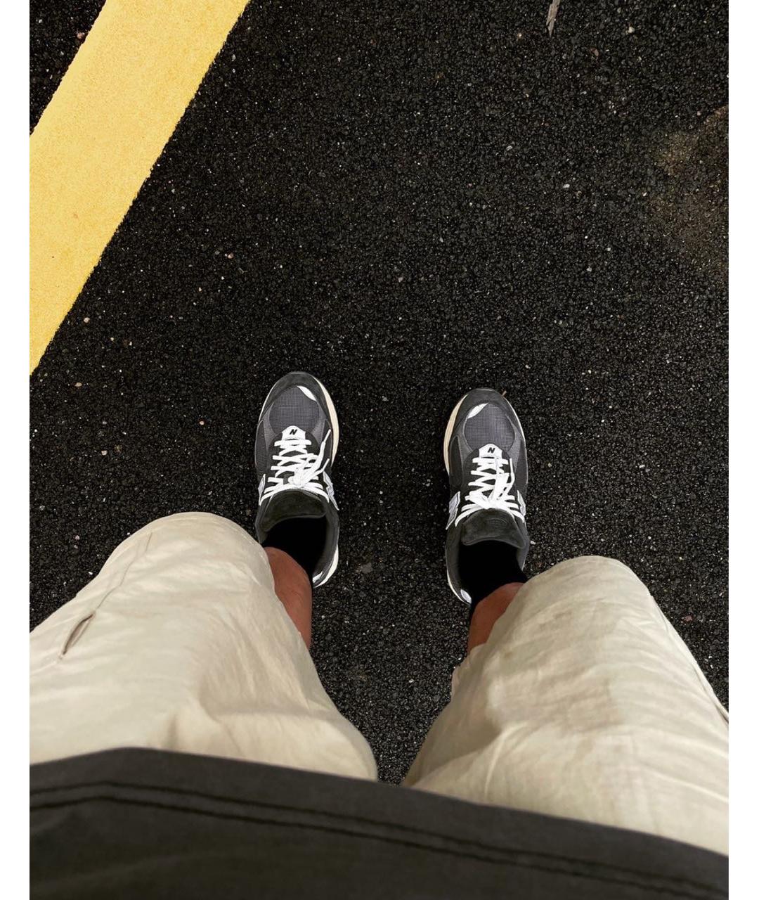 NEW BALANCE Антрацитовые замшевые низкие кроссовки / кеды, фото 4