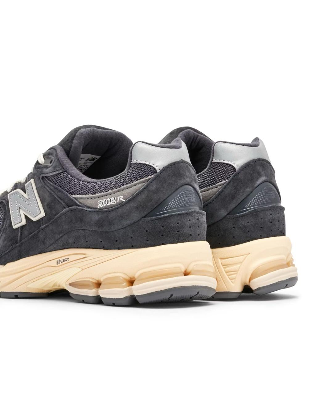 NEW BALANCE Антрацитовые замшевые низкие кроссовки / кеды, фото 3