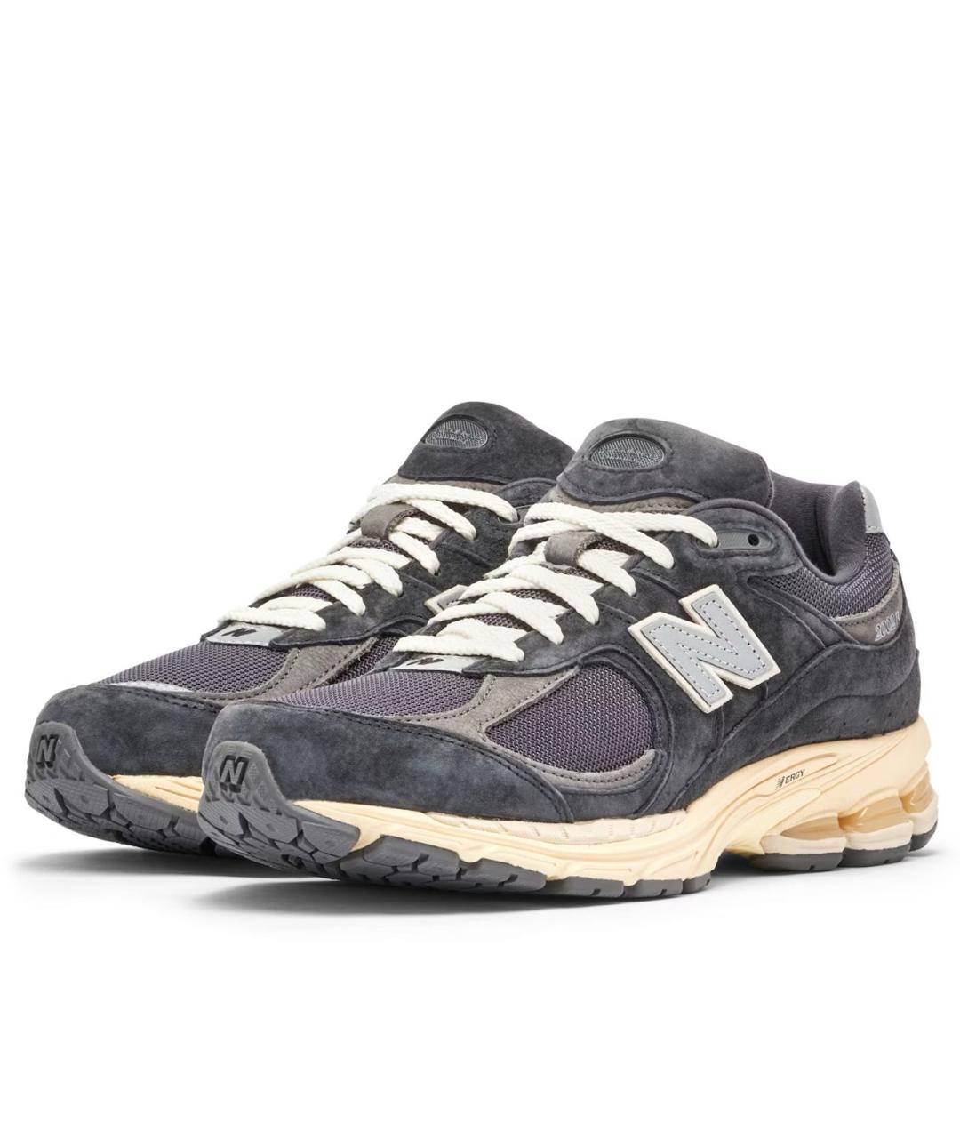 NEW BALANCE Антрацитовые замшевые низкие кроссовки / кеды, фото 6