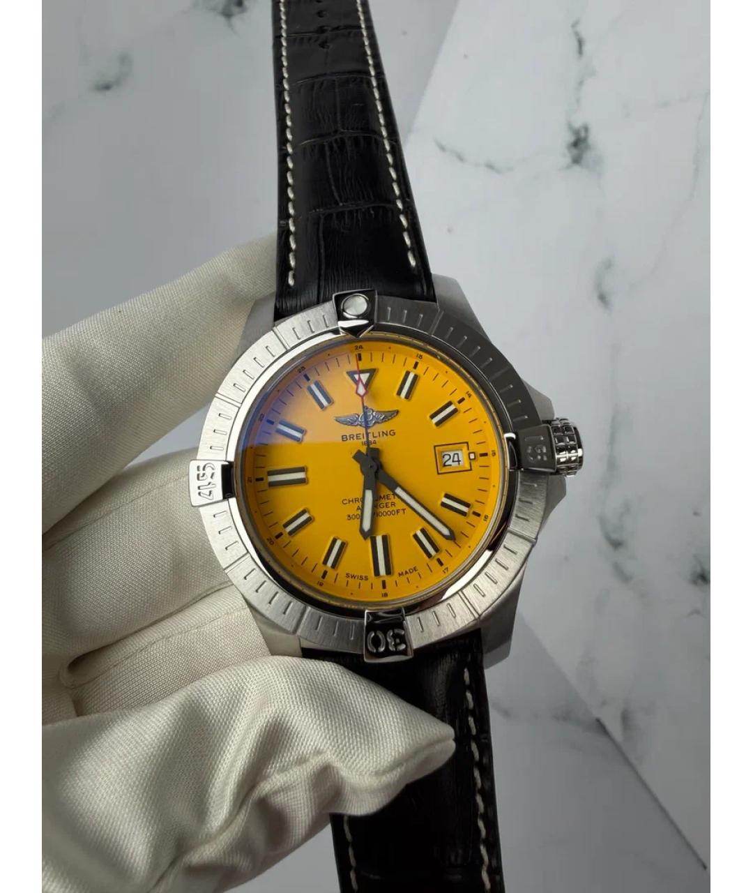 BREITLING Желтые металлические часы, фото 2