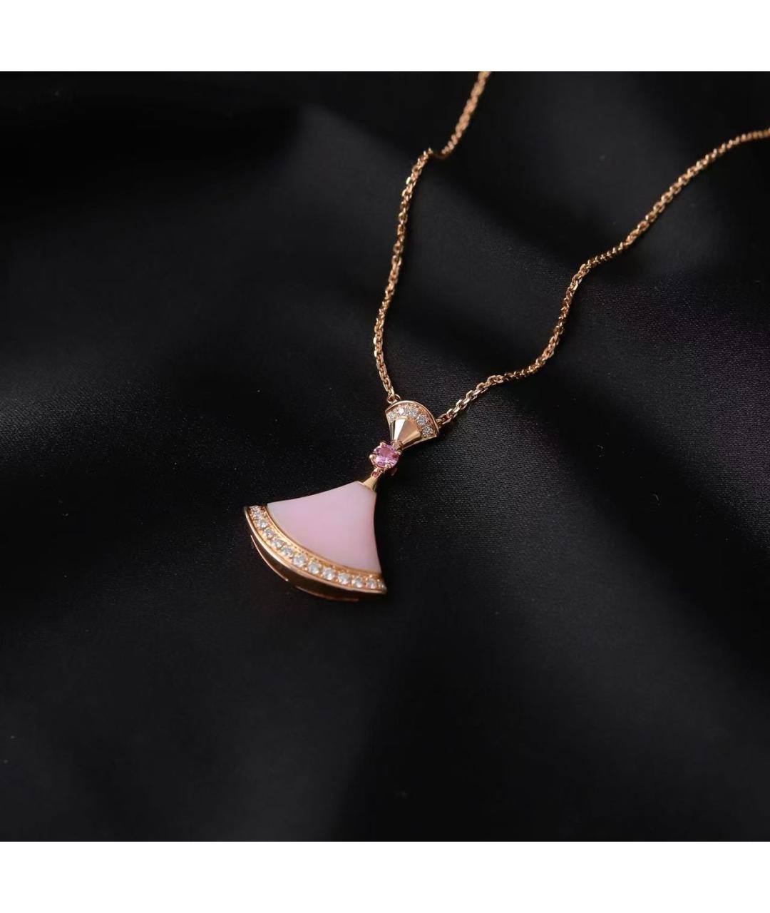 BVLGARI Золотое колье из розового золота, фото 3