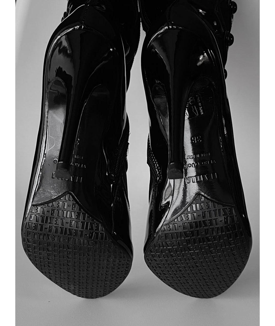 LE SILLA Черные сапоги из лакированной кожи, фото 5