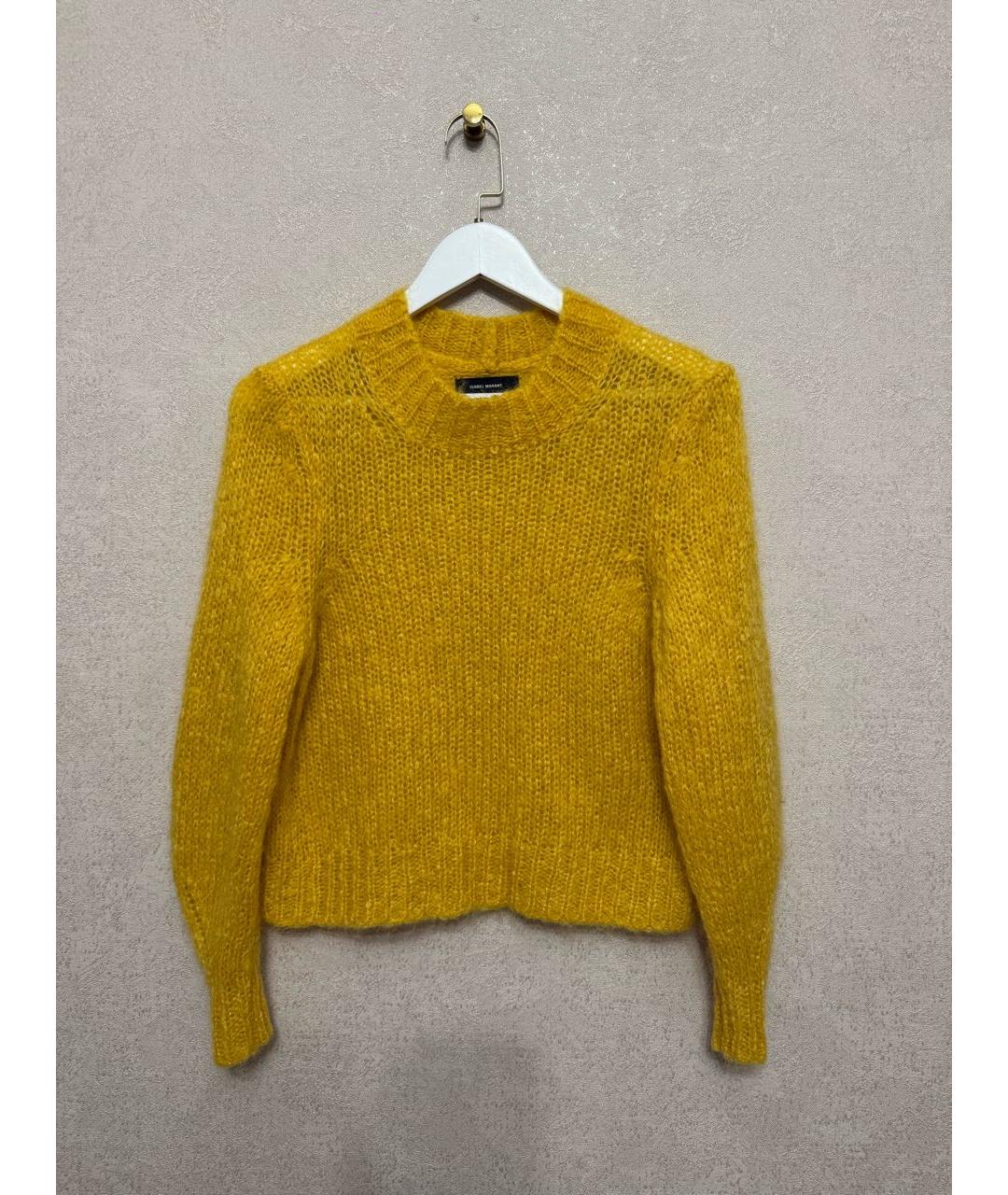 ISABEL MARANT Горчичный шерстяной джемпер / свитер, фото 5