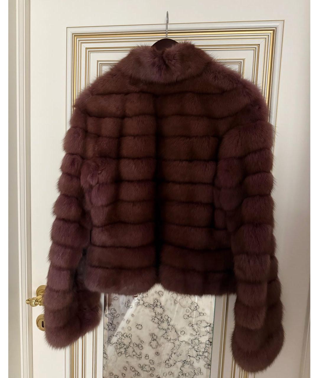 BRASCHI Бордовая меховая шуба, фото 2