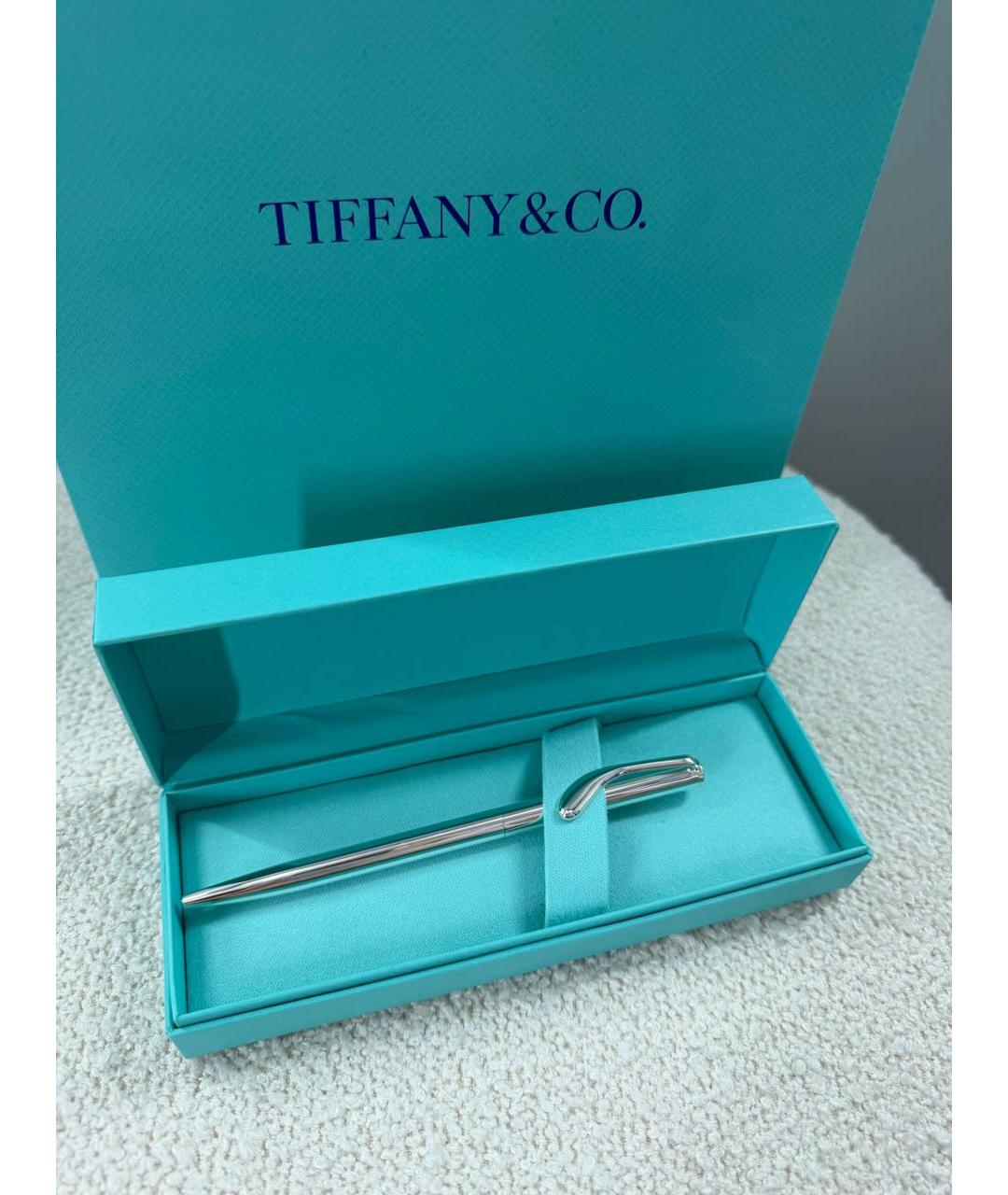 TIFFANY&CO Серебряная металлическая шариковая ручка, фото 3