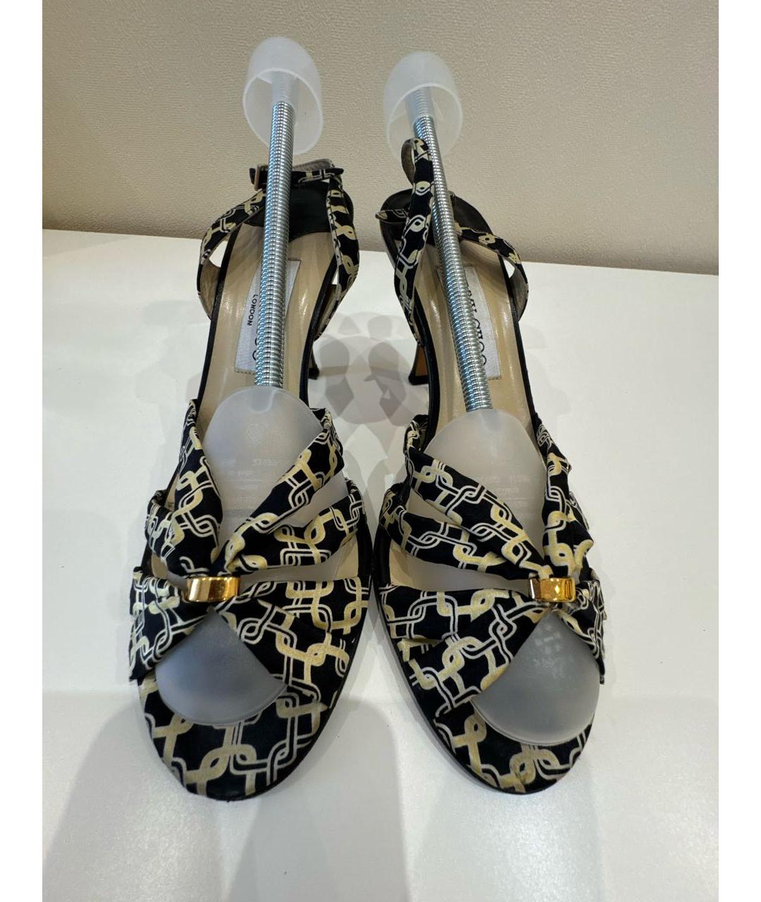 JIMMY CHOO Мульти текстильные босоножки, фото 5