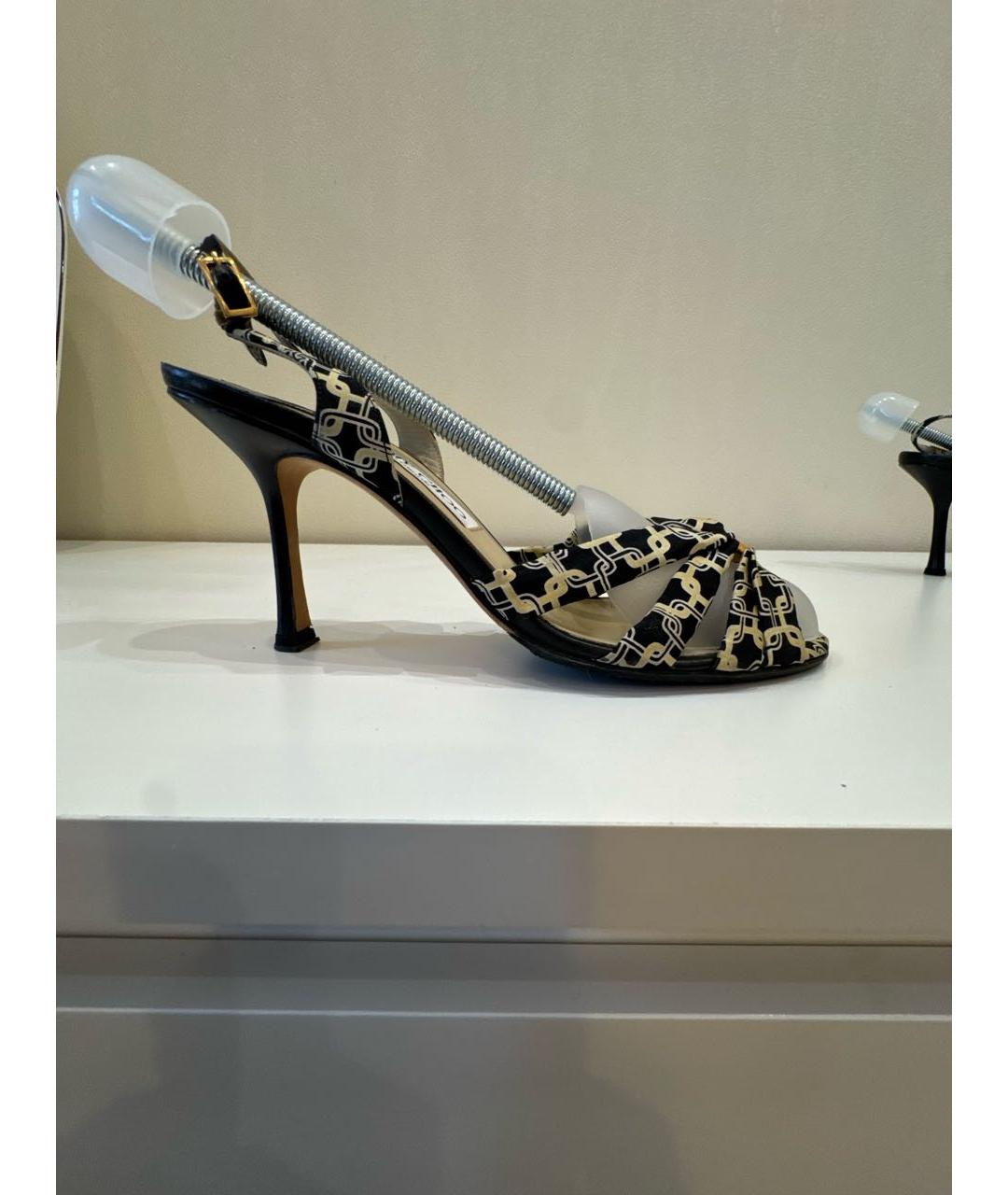 JIMMY CHOO Мульти текстильные босоножки, фото 6