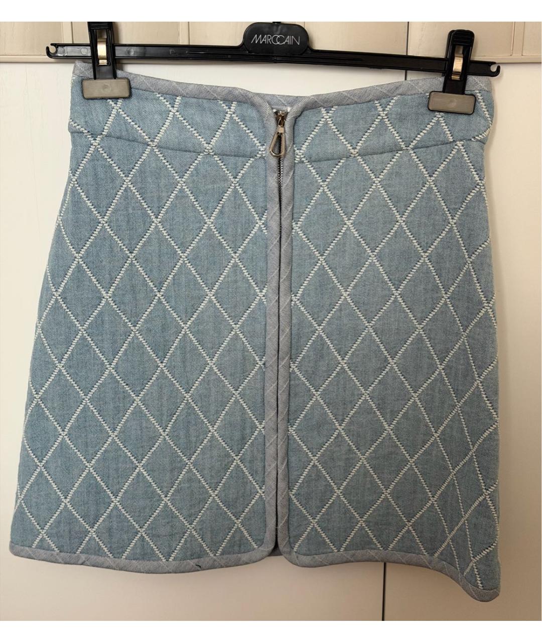 SANDRO Голубая деним юбка мини, фото 2