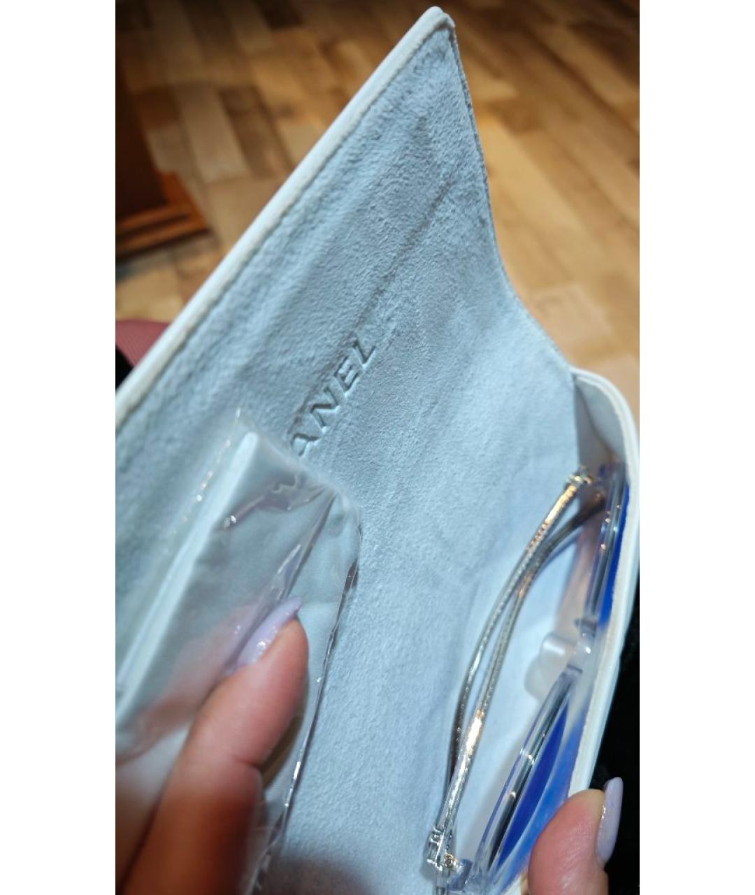 CHANEL BEAUTY Синие пластиковые солнцезащитные очки, фото 4