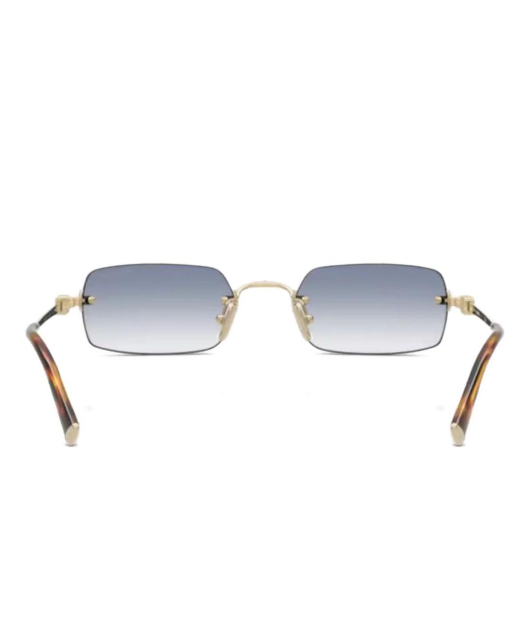 MIU MIU Голубые металлические солнцезащитные очки, фото 6