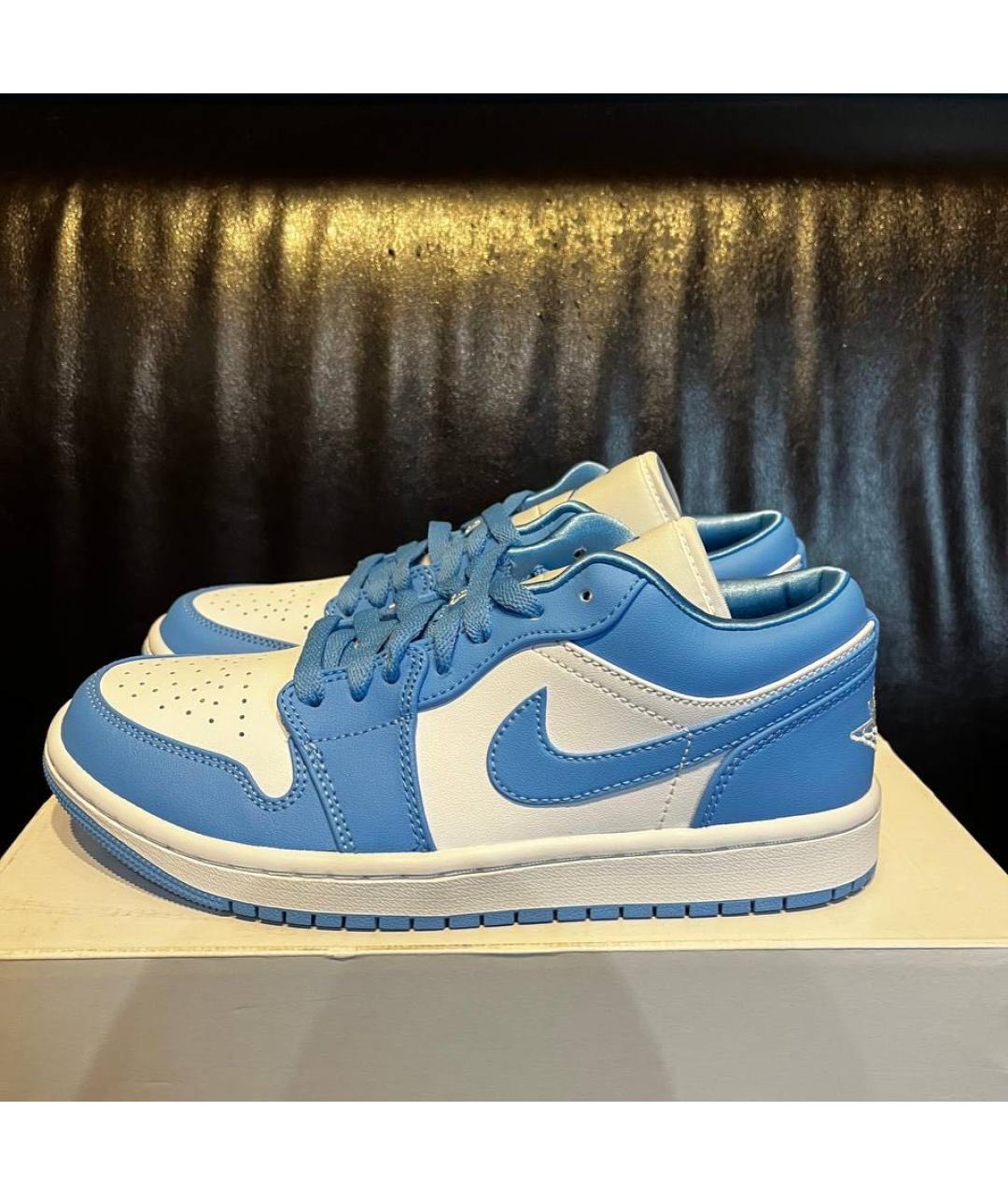 JORDAN Синие кожаные кроссовки, фото 3