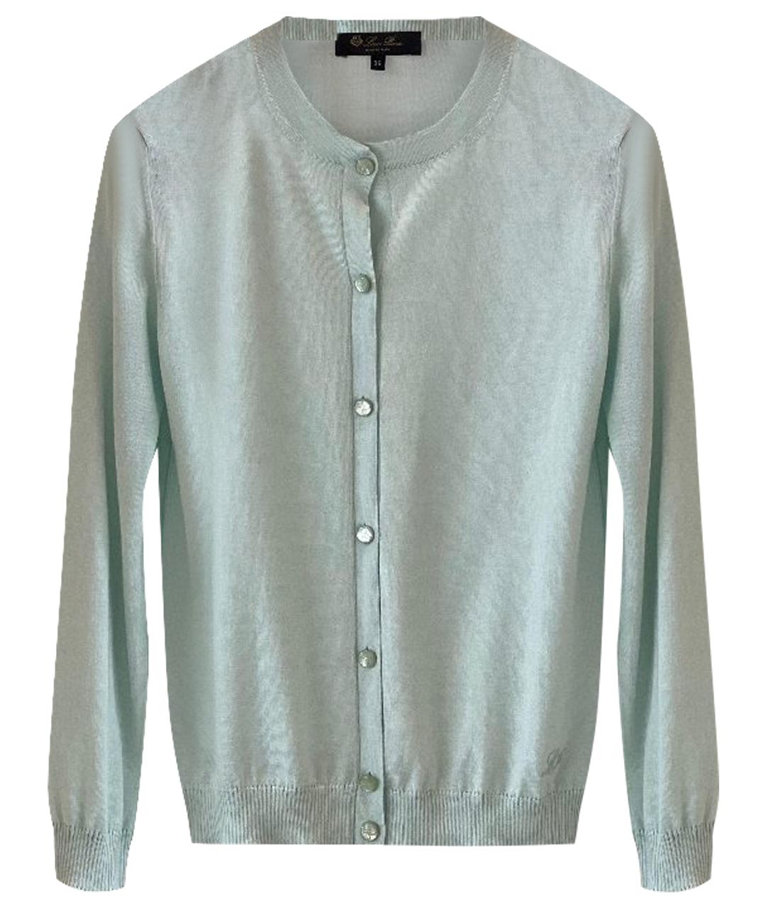 LORO PIANA Голубой кашемировый джемпер / свитер, фото 1