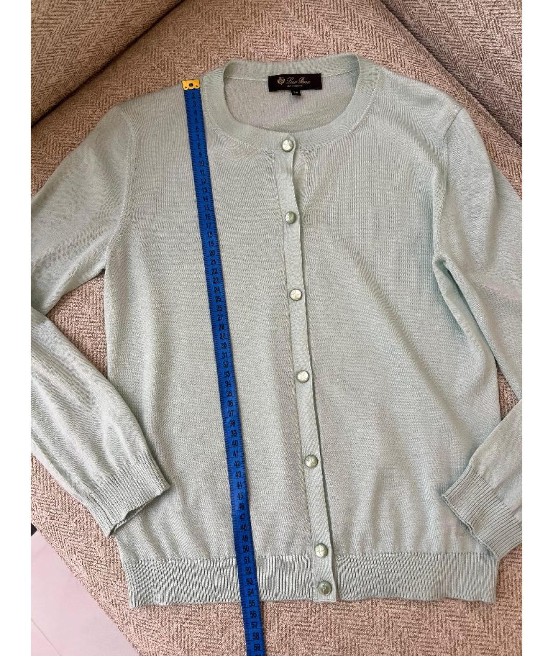 LORO PIANA Голубой кашемировый джемпер / свитер, фото 4