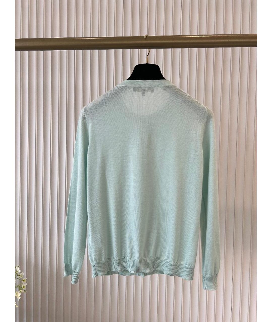 LORO PIANA Голубой кашемировый джемпер / свитер, фото 2