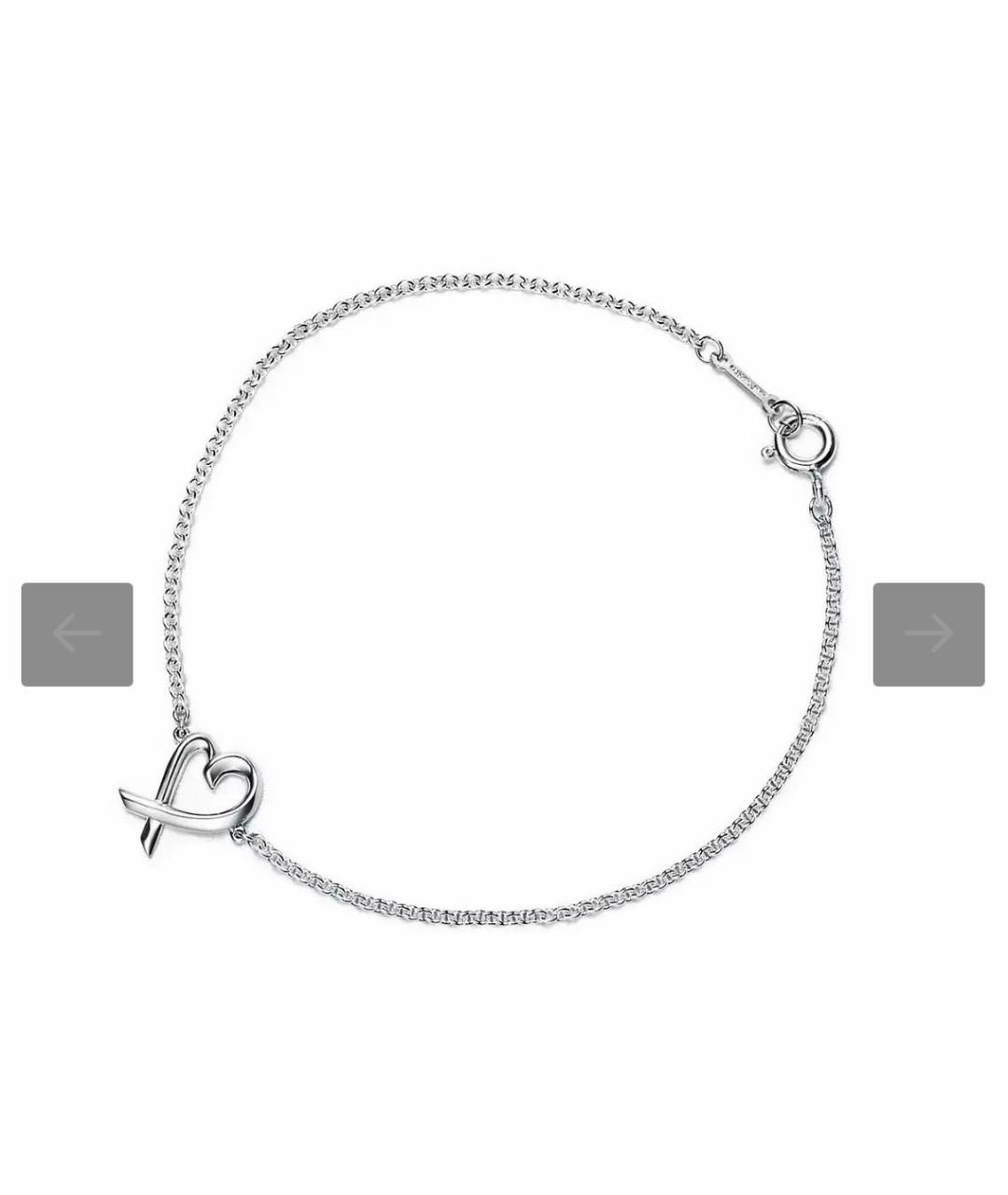 TIFFANY&CO Серебрянный серебряный браслет, фото 7