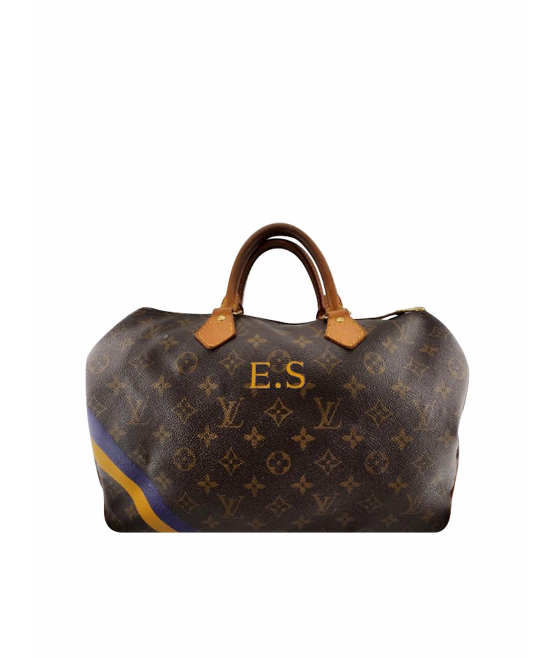 LOUIS VUITTON Коричневая сумка с короткими ручками, фото 1