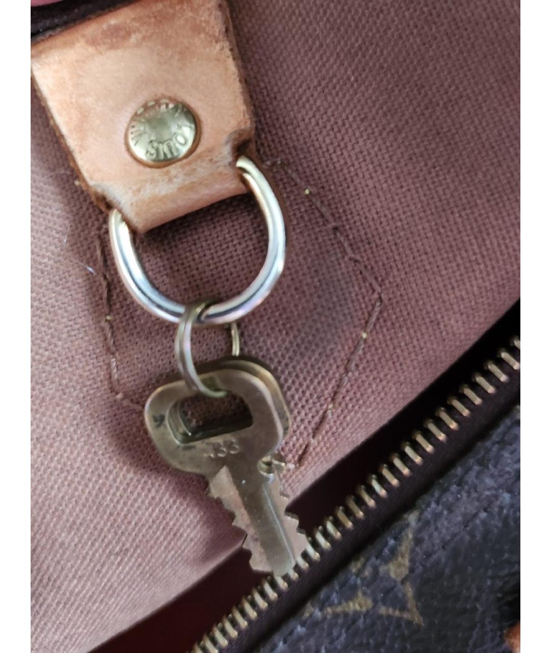 LOUIS VUITTON Коричневая сумка с короткими ручками, фото 7