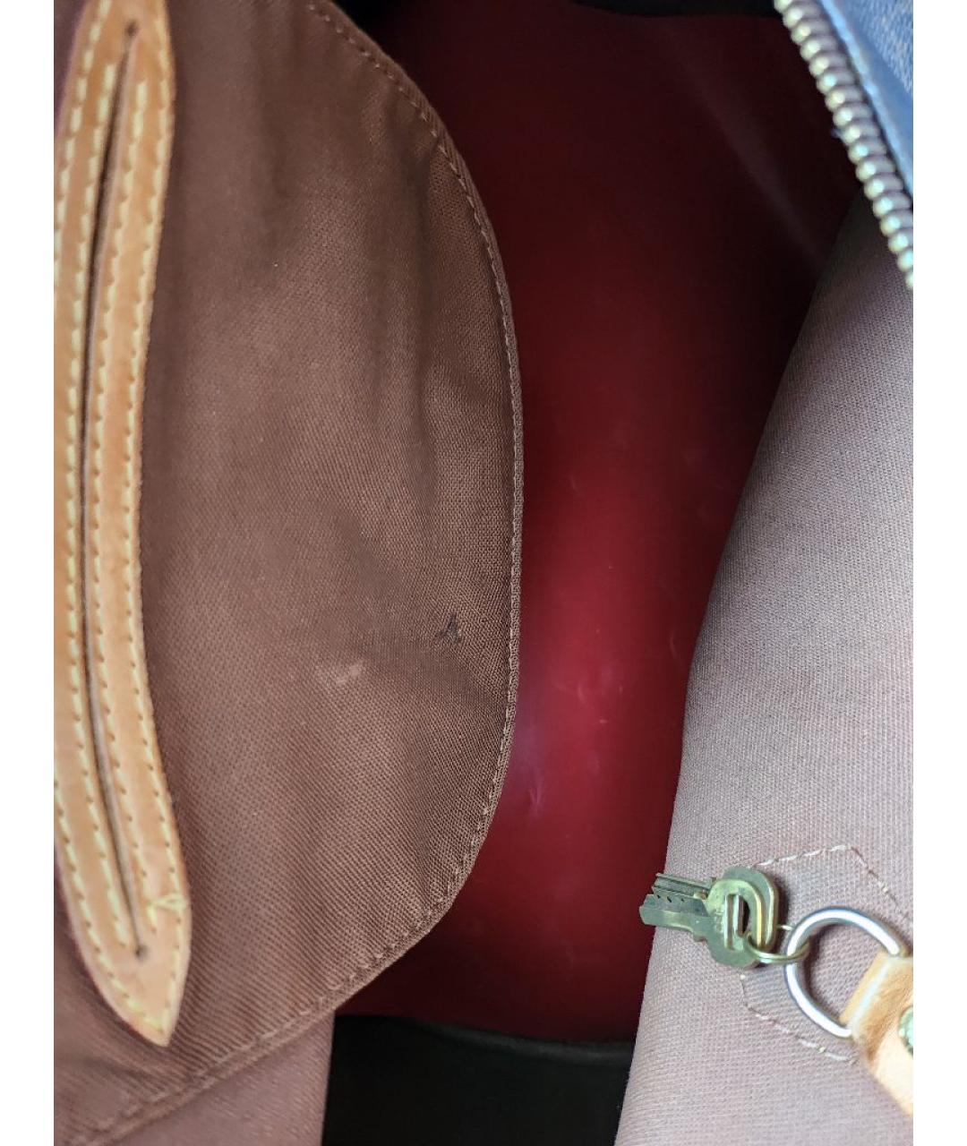 LOUIS VUITTON Коричневая сумка с короткими ручками, фото 8