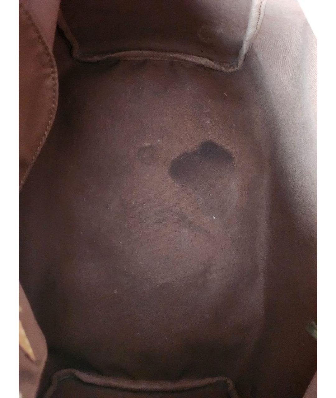 LOUIS VUITTON Коричневая сумка с короткими ручками, фото 4