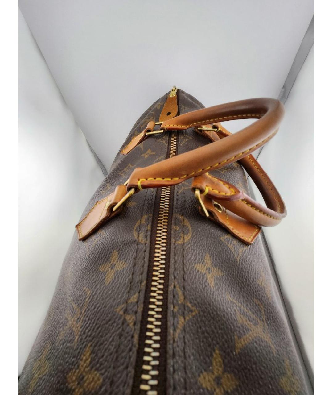 LOUIS VUITTON Коричневая сумка с короткими ручками, фото 5