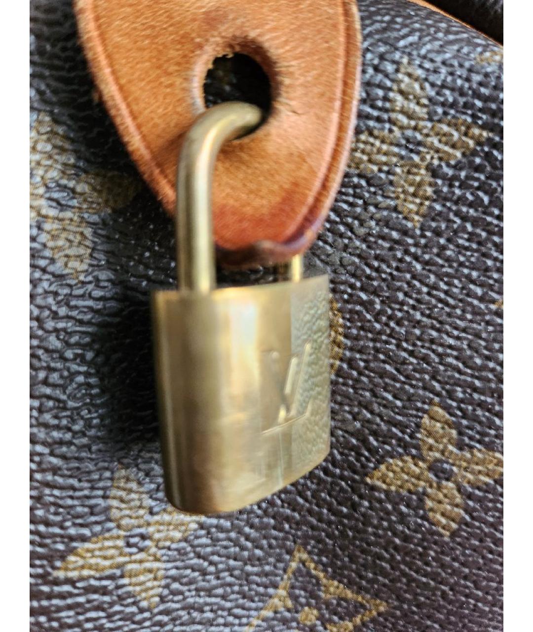 LOUIS VUITTON Коричневая сумка с короткими ручками, фото 9