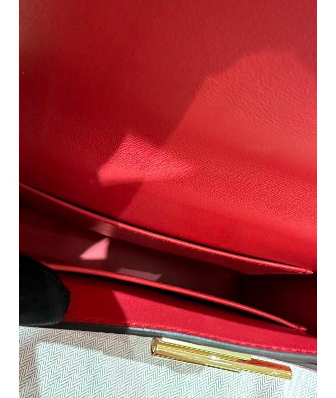 HERMES Красная кожаная сумка через плечо, фото 6