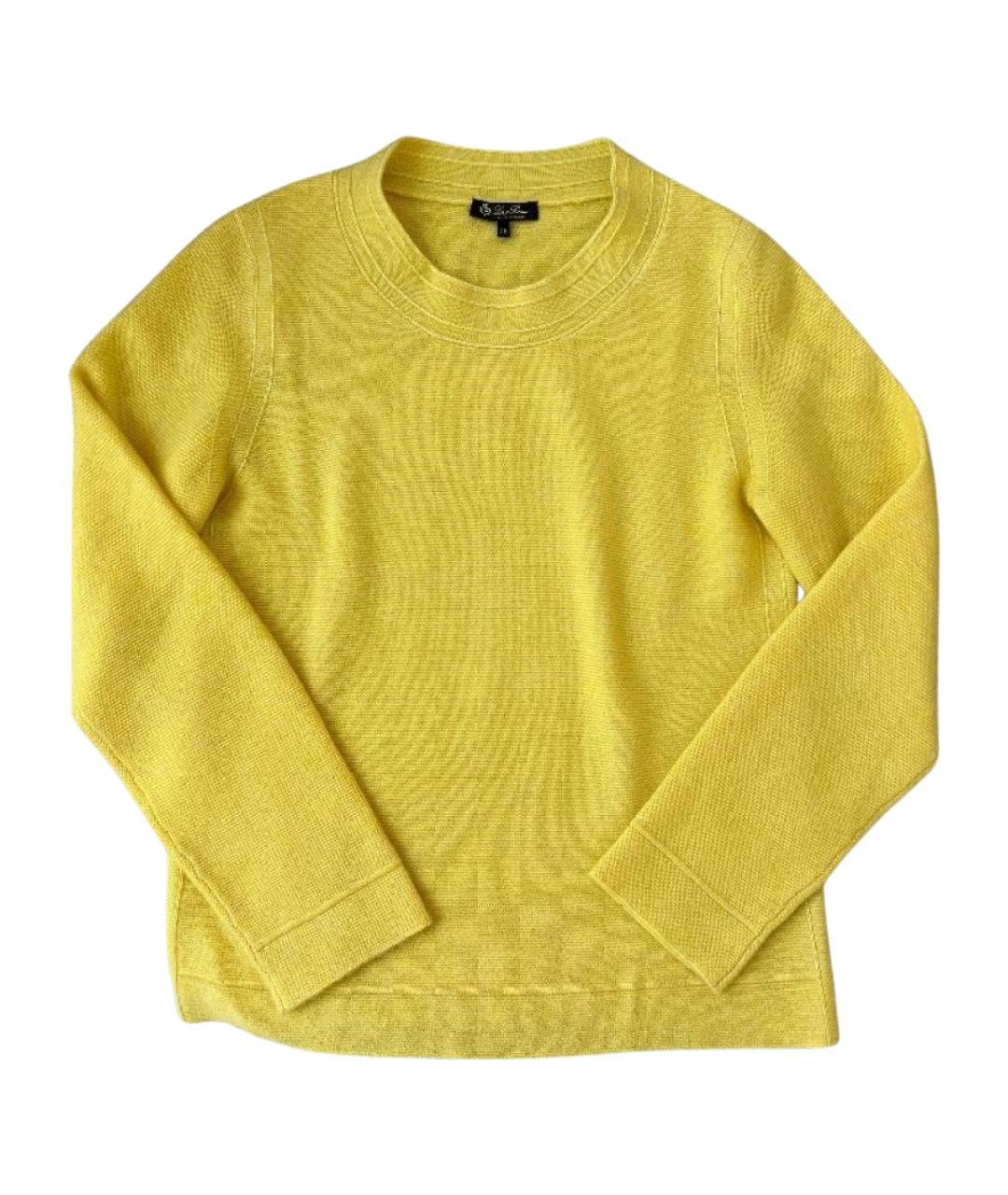 LORO PIANA Желтый кашемировый джемпер / свитер, фото 1