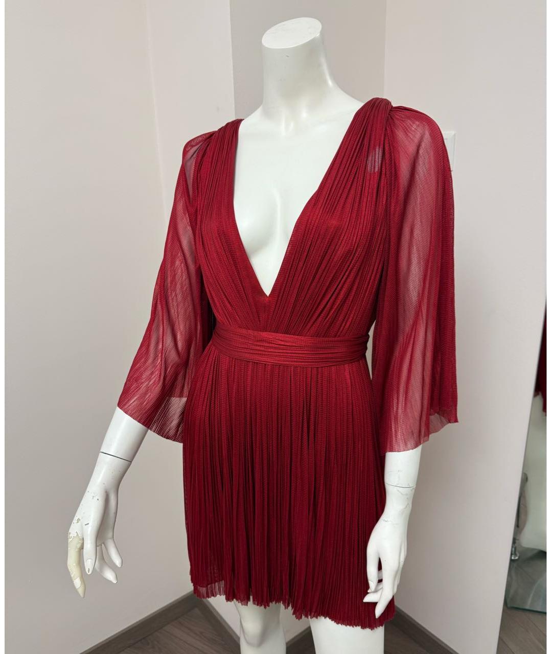 MARIA LUCIA HOHAN Красное шелковое вечернее платье, фото 7