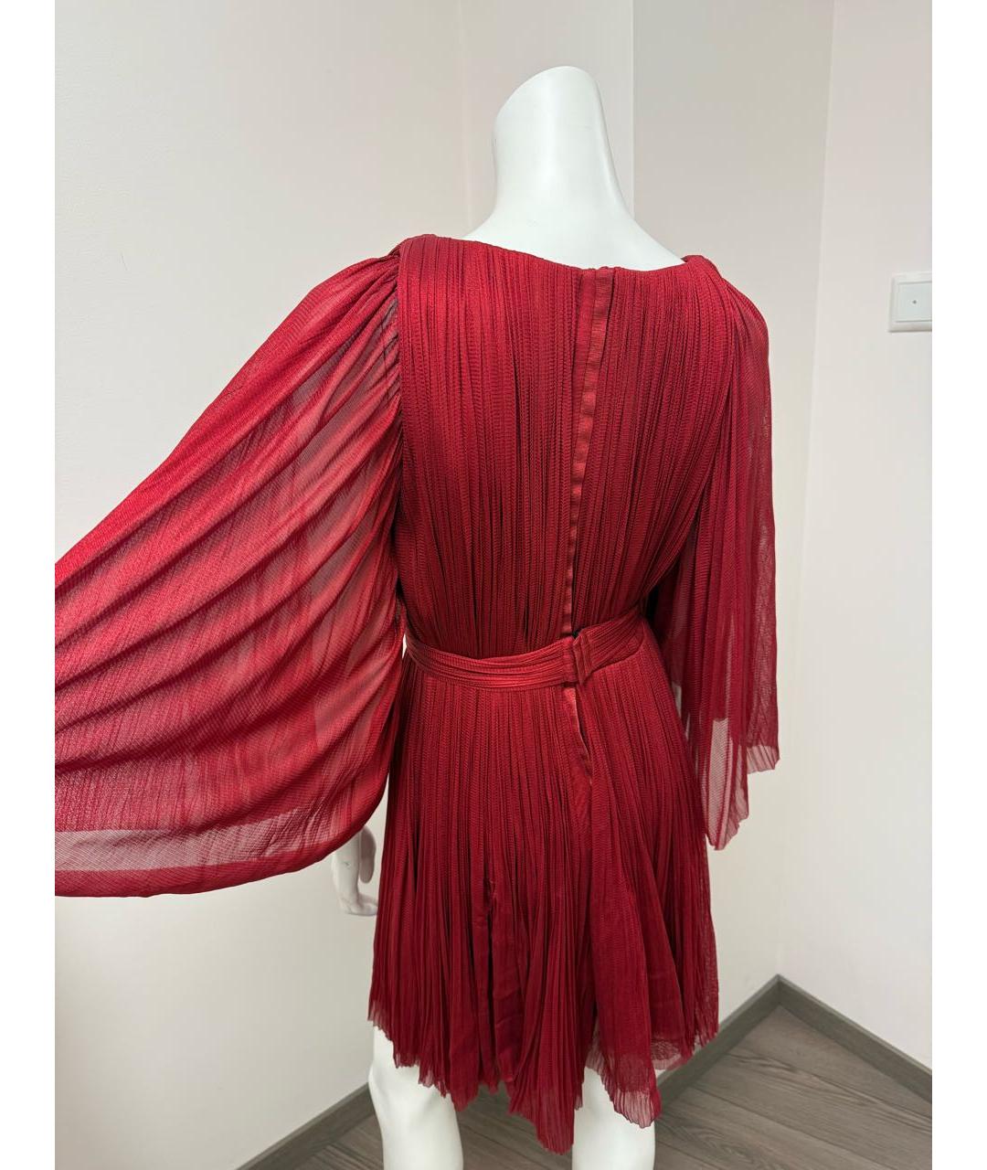 MARIA LUCIA HOHAN Красное шелковое вечернее платье, фото 2
