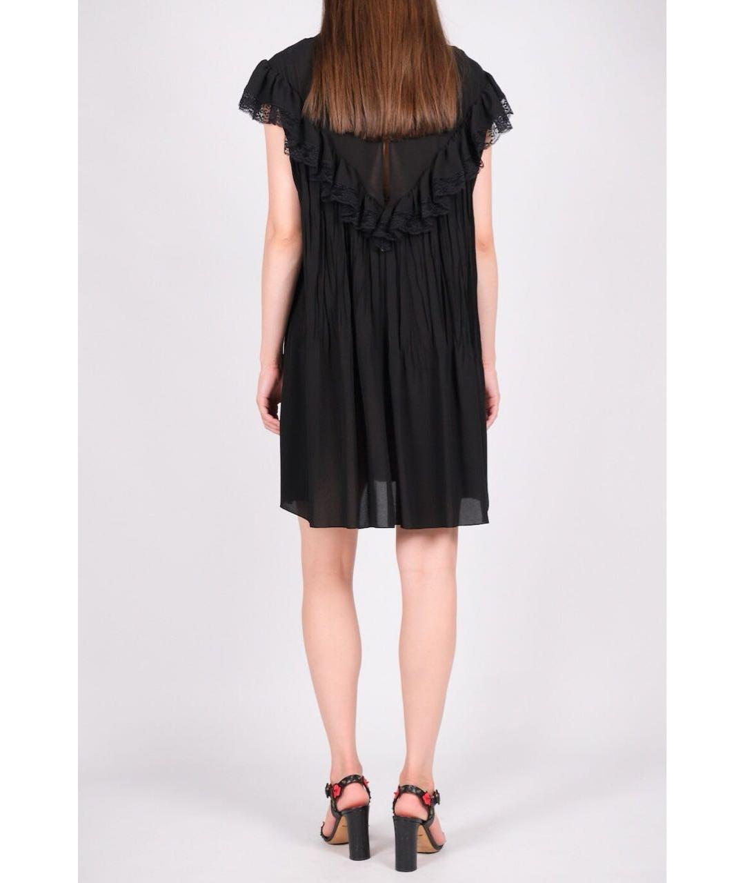 PHILOSOPHY DI LORENZO SERAFINI Синее полиэстеровое вечернее платье, фото 8