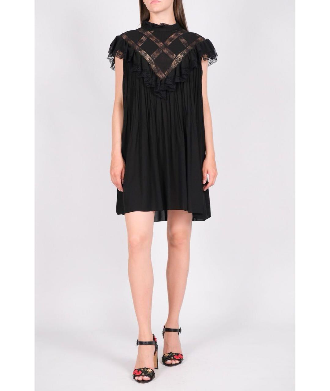 PHILOSOPHY DI LORENZO SERAFINI Синее полиэстеровое вечернее платье, фото 6