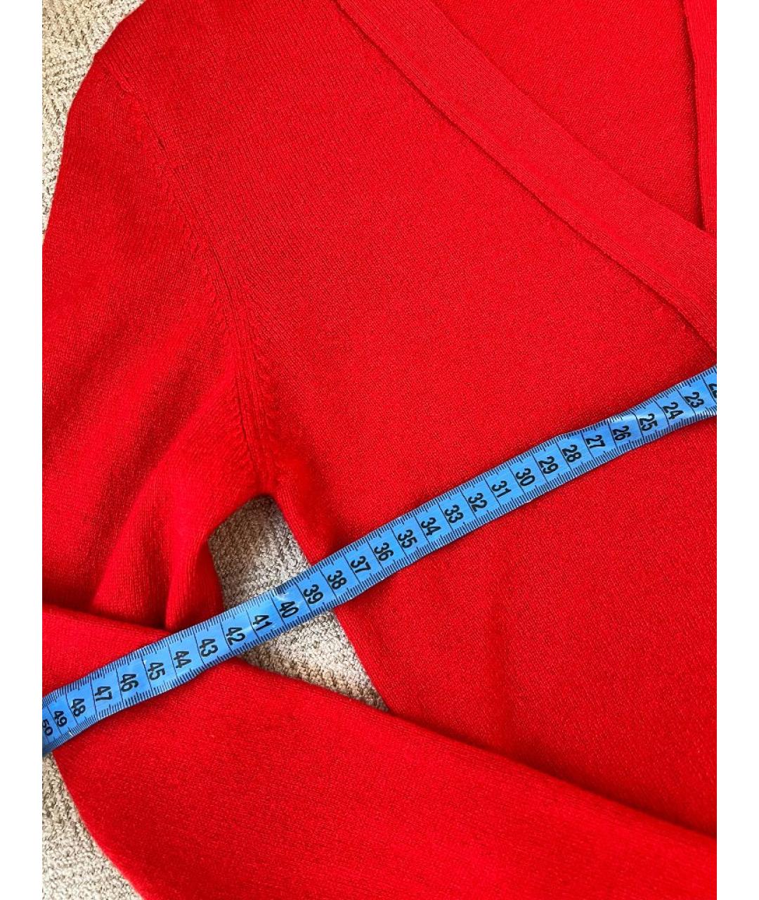 LORO PIANA Красный кашемировый джемпер / свитер, фото 7