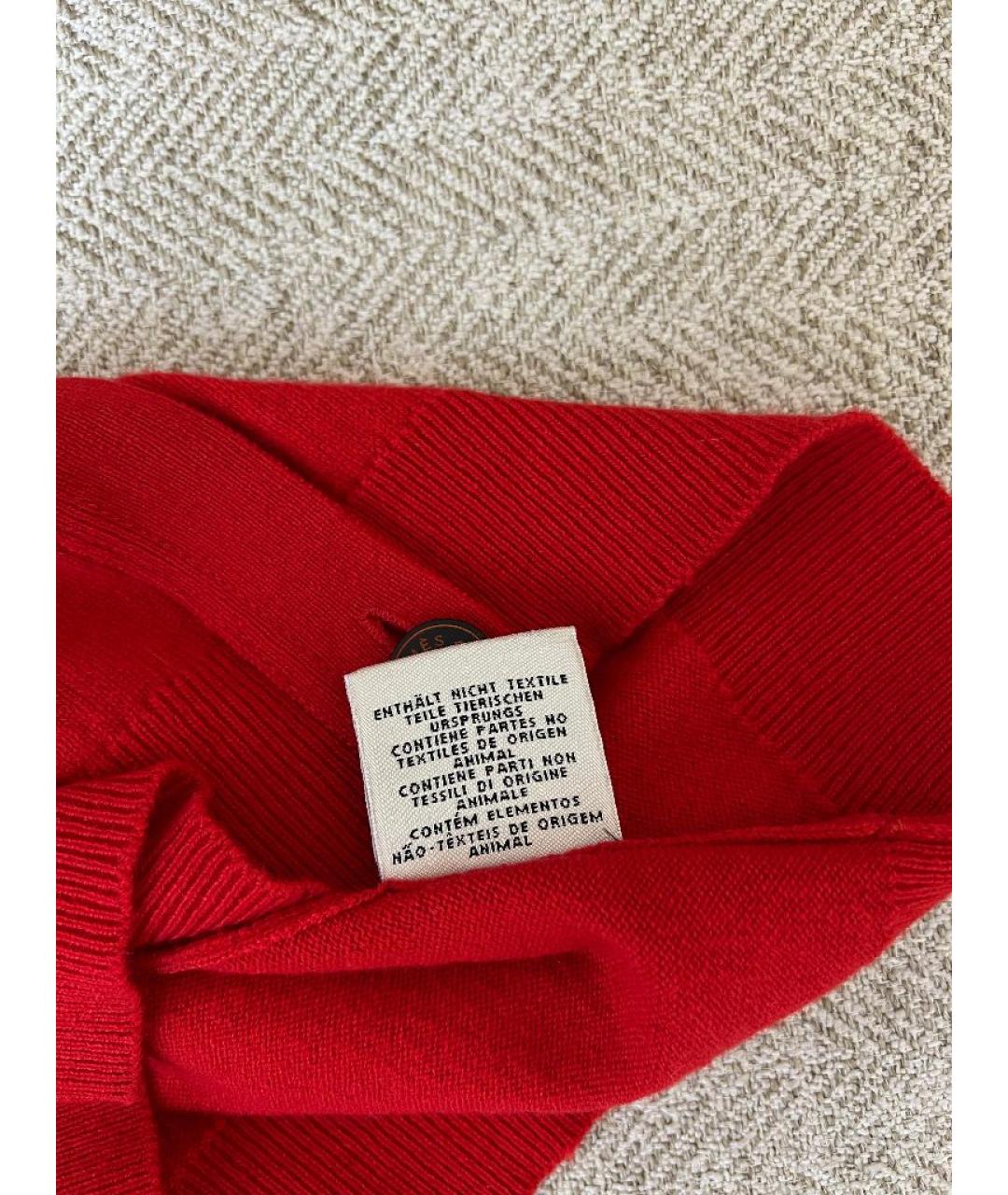 LORO PIANA Красный кашемировый джемпер / свитер, фото 5